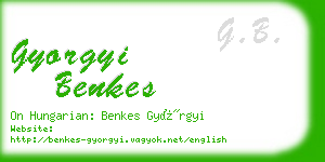 gyorgyi benkes business card